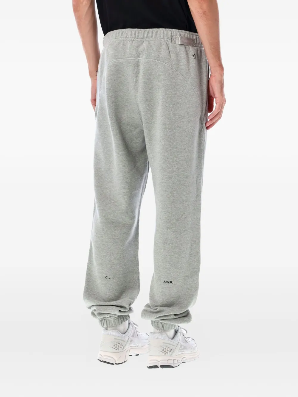 Nike elastic-cuff fleece track pants - Grijs
