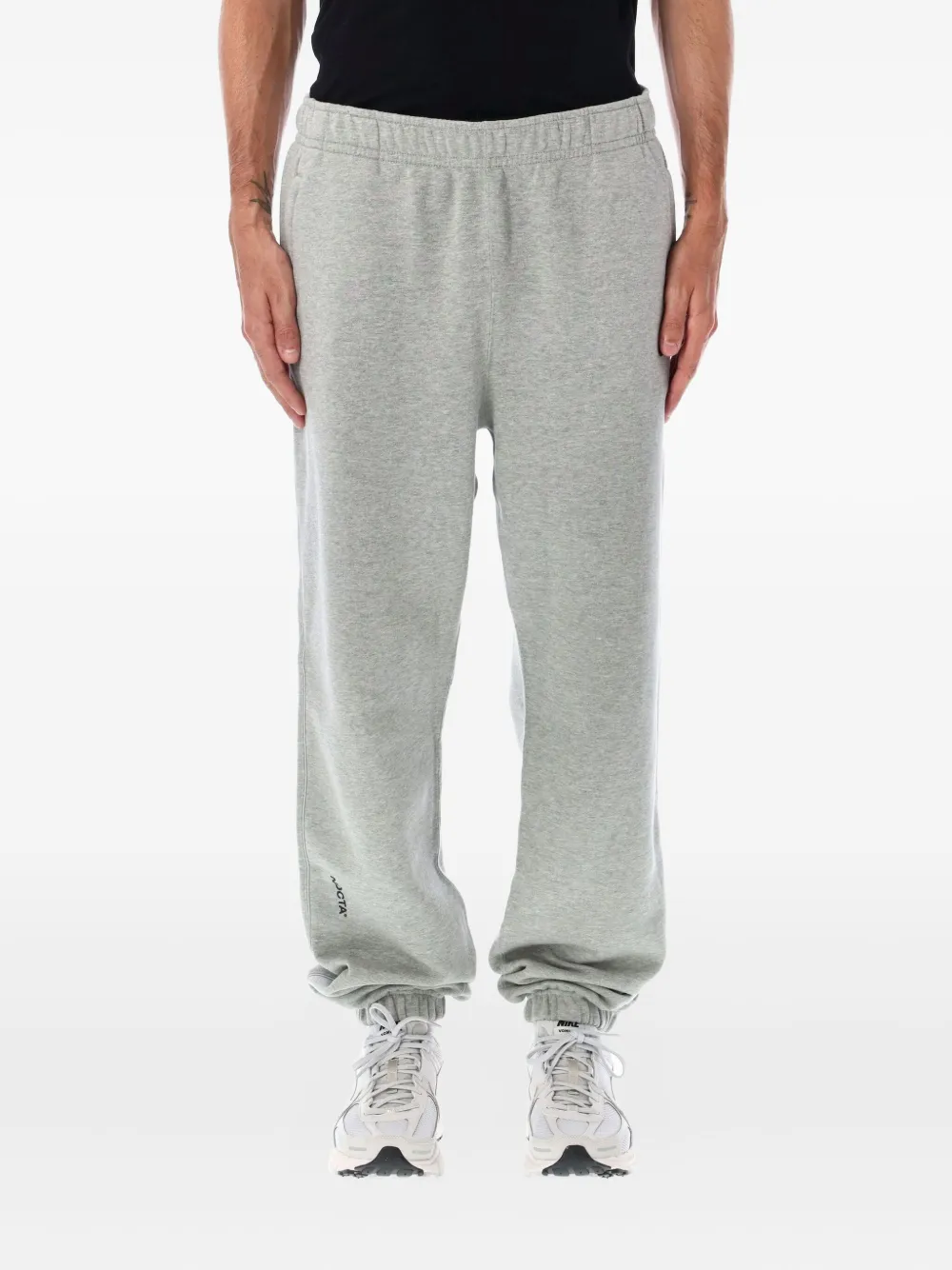Nike Fleece trainingsbroek met elastische cuffs Grijs