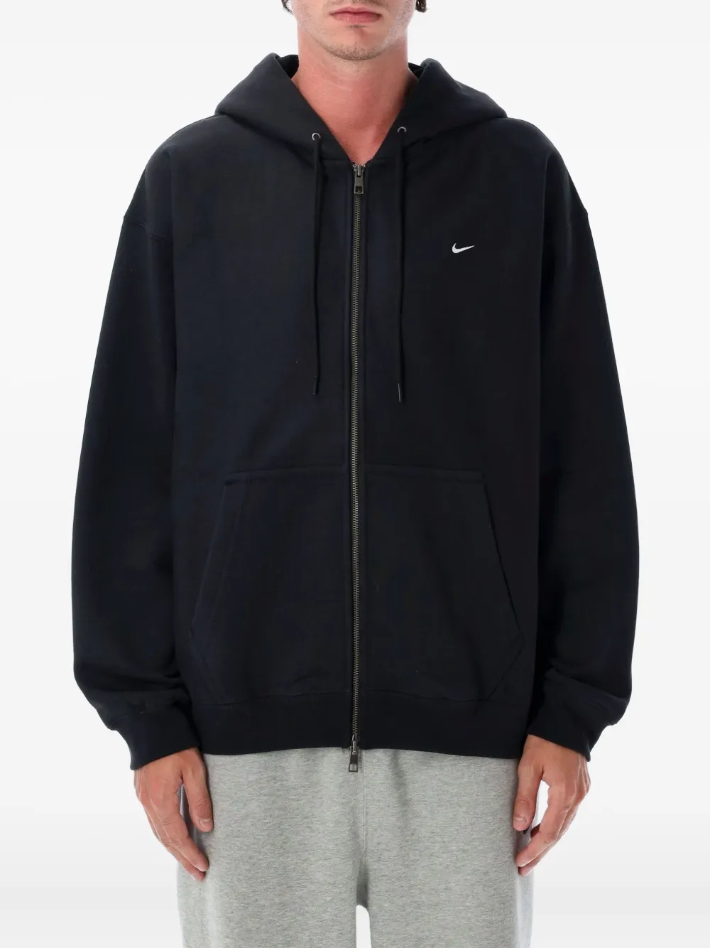 Nike Hoodie met geborduurd logo Zwart