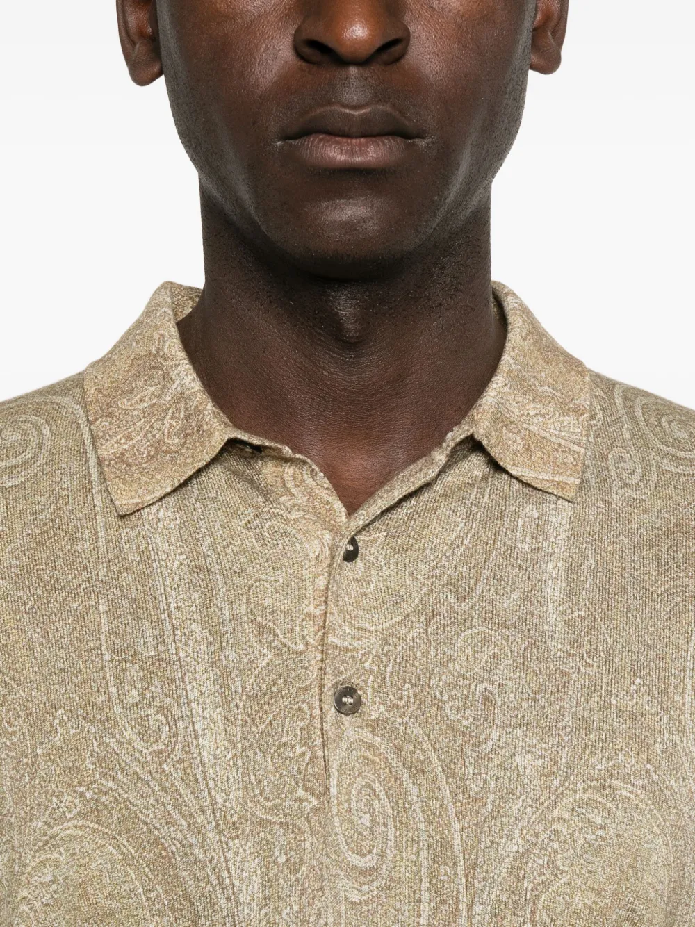 ETRO Poloshirt met paisley-print Beige