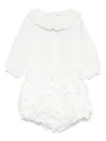 La Stupenderia ruffled-petal body - White