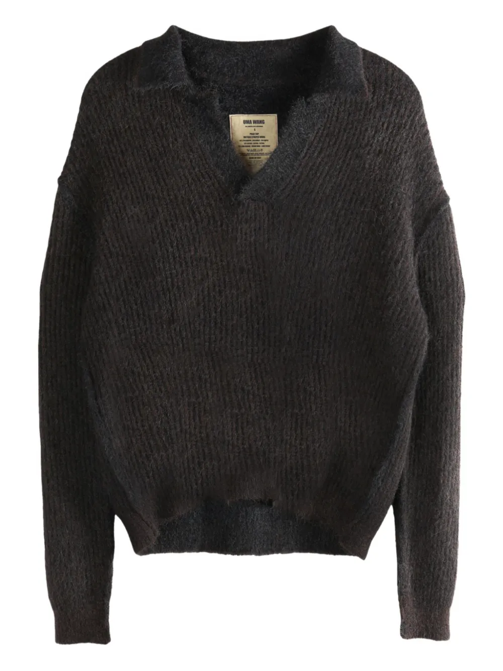 Uma Wang polo-neck sweater Bruin