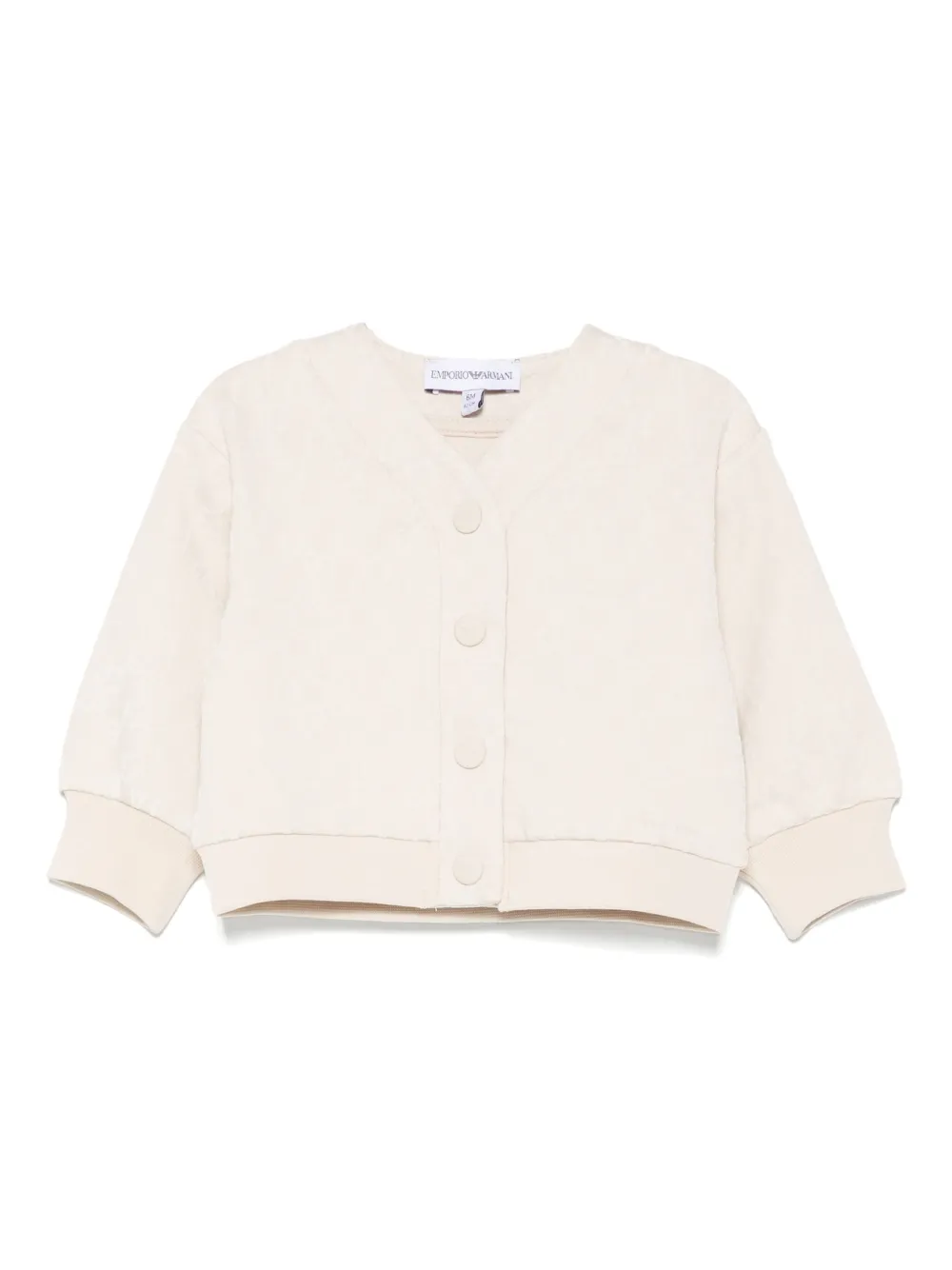 Emporio Armani Kids button-up cardigan - ニュートラル Emporio Armani Kids button-up cardigan - ニュートラル