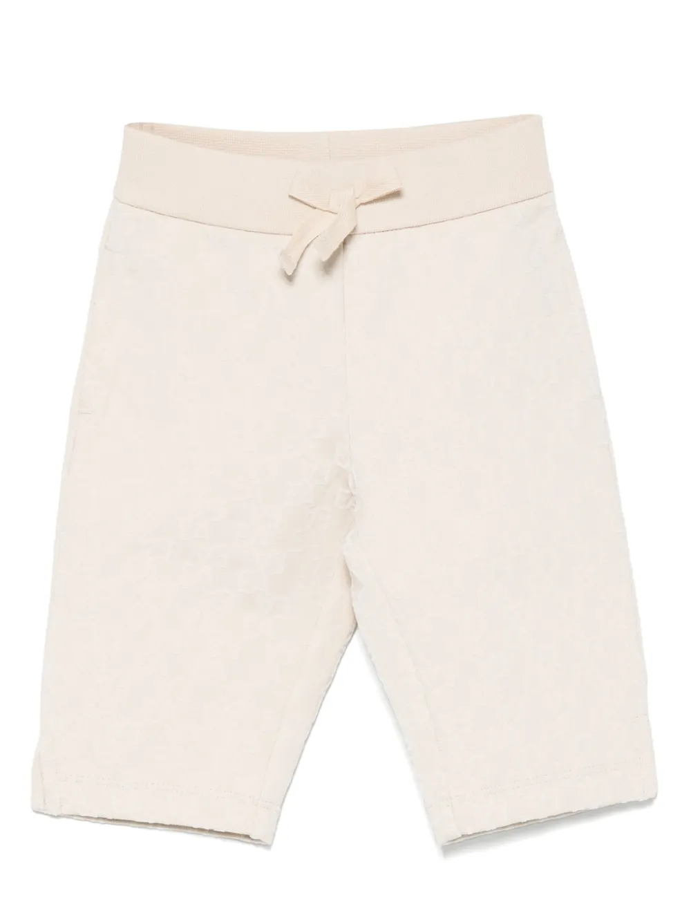 Emporio Ar i Kids elastic-waistband patterned trousers Beige