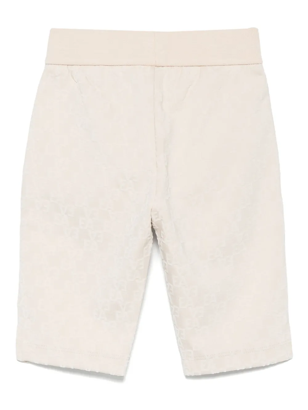 Emporio Armani Kids elastic-waistband patterned trousers Beige