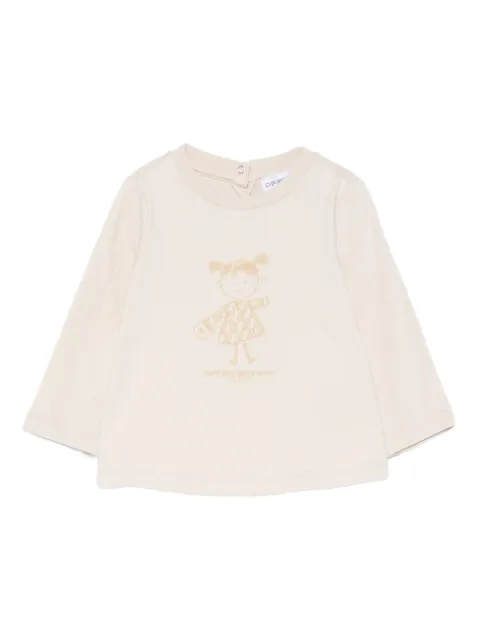 Emporio Armani Kids girl-graphic long-sleeve top