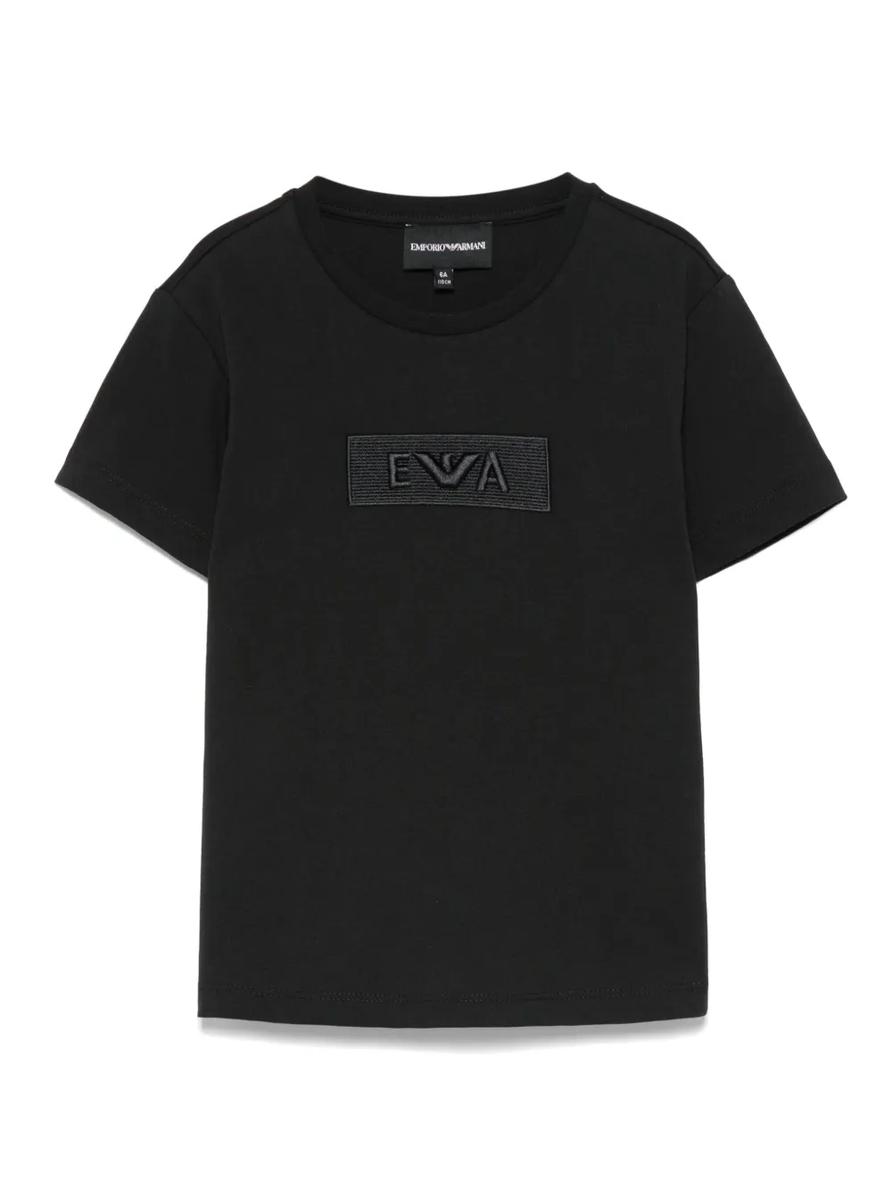 Emporio Ar i Kids T-shirt met geborduurd logo Blauw