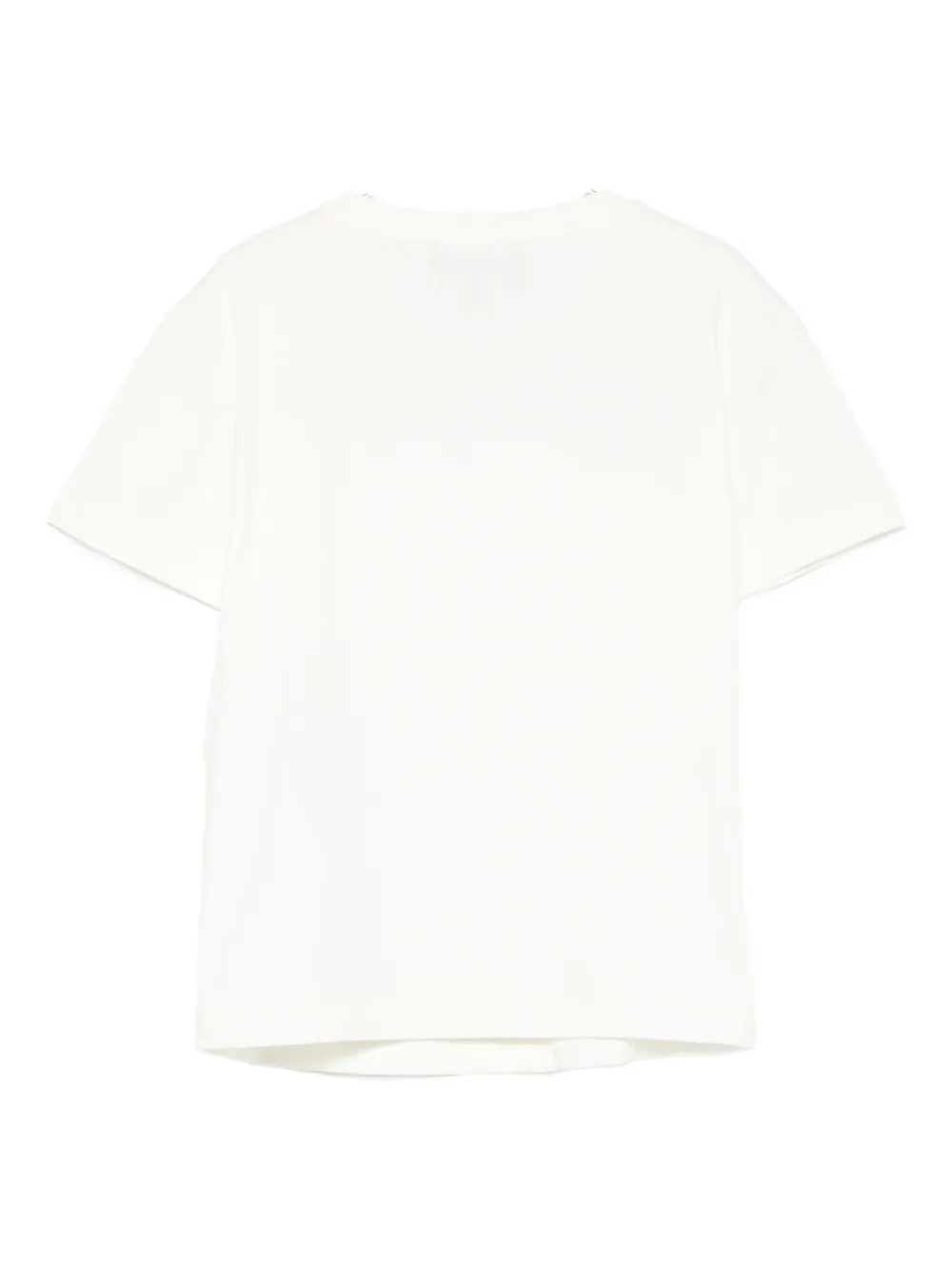 Emporio Armani Embroidered-logo T-shirt In White