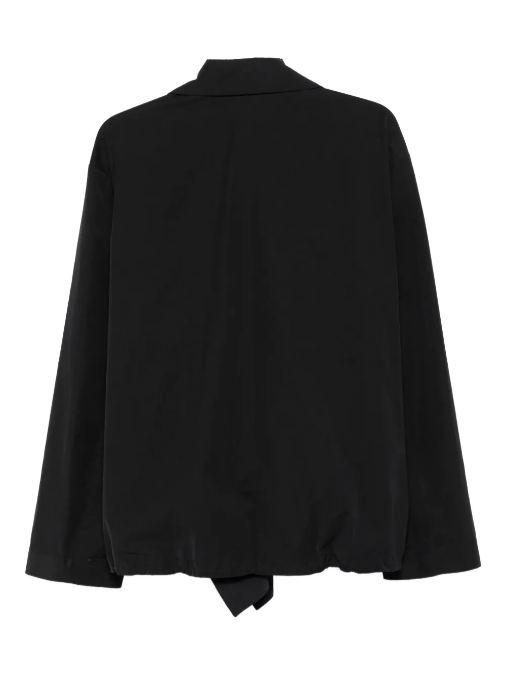 Pre-owned Dries Van Noten 2010s Draped-front Jacket In Black