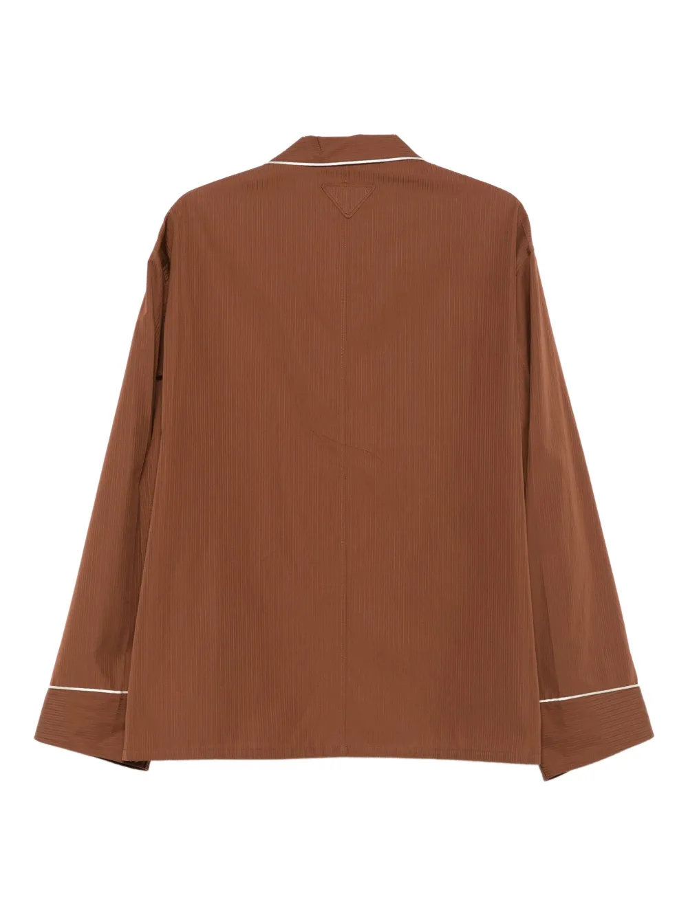 Prada Blouse met afwerking Bruin