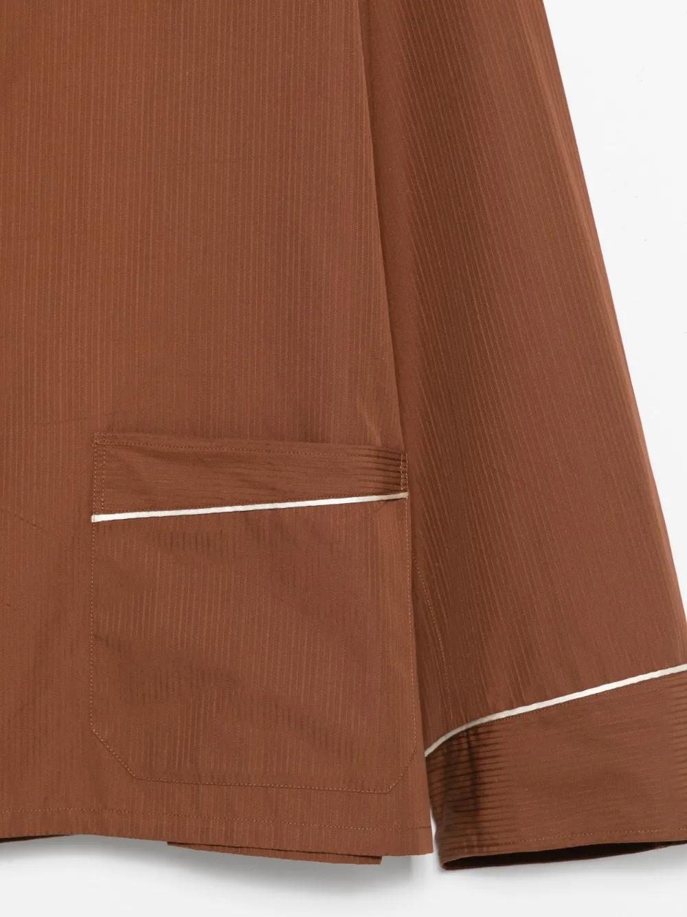 Prada Blouse met afwerking Bruin