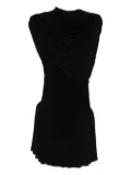 Magda Butrym draped pleated mini dress - Black