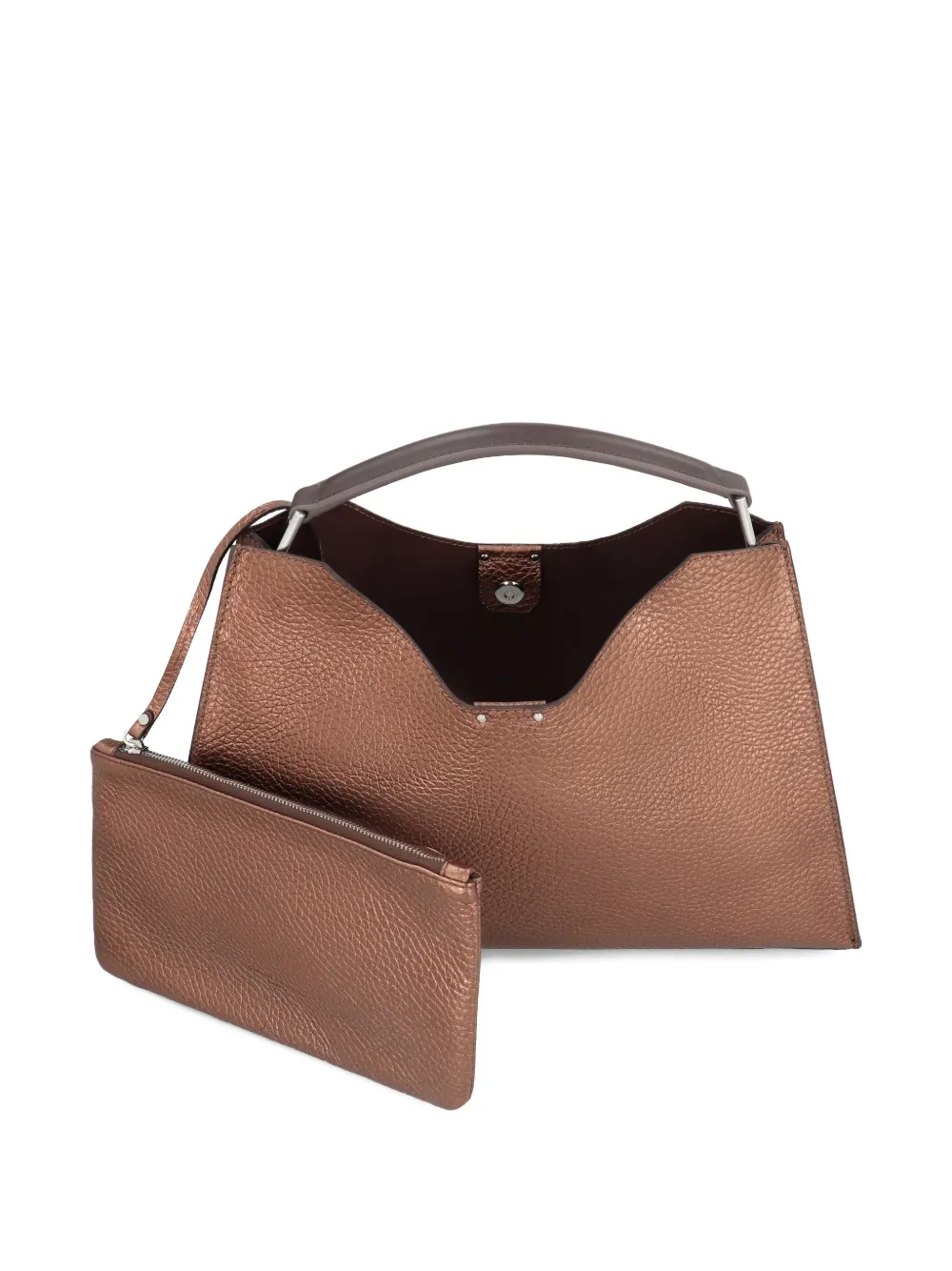 Gianni Chiarini Aurora Leather Tote Bag In Brown