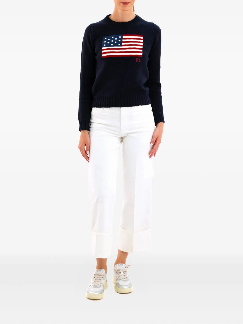PAIGE Jeans van katoenblend - Wit