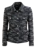 Tagliatore tweed jacket - Black