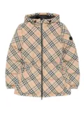 Burberry Vintage Check pattern puffer jacket - Neutrals