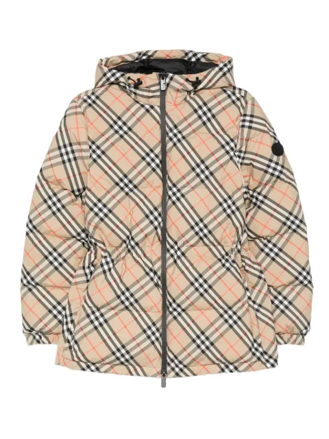 Burberry Vintage Check pattern puffer jacket