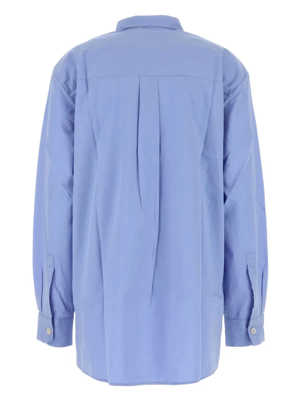 TEKLA Popeline blouse met zak Blauw
