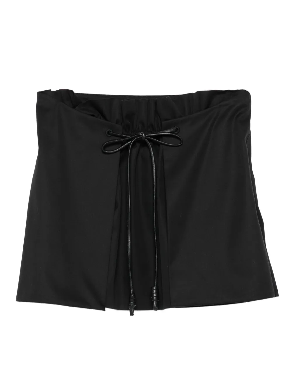 LOEWE Mini-rok met trekkoordtaille Zwart