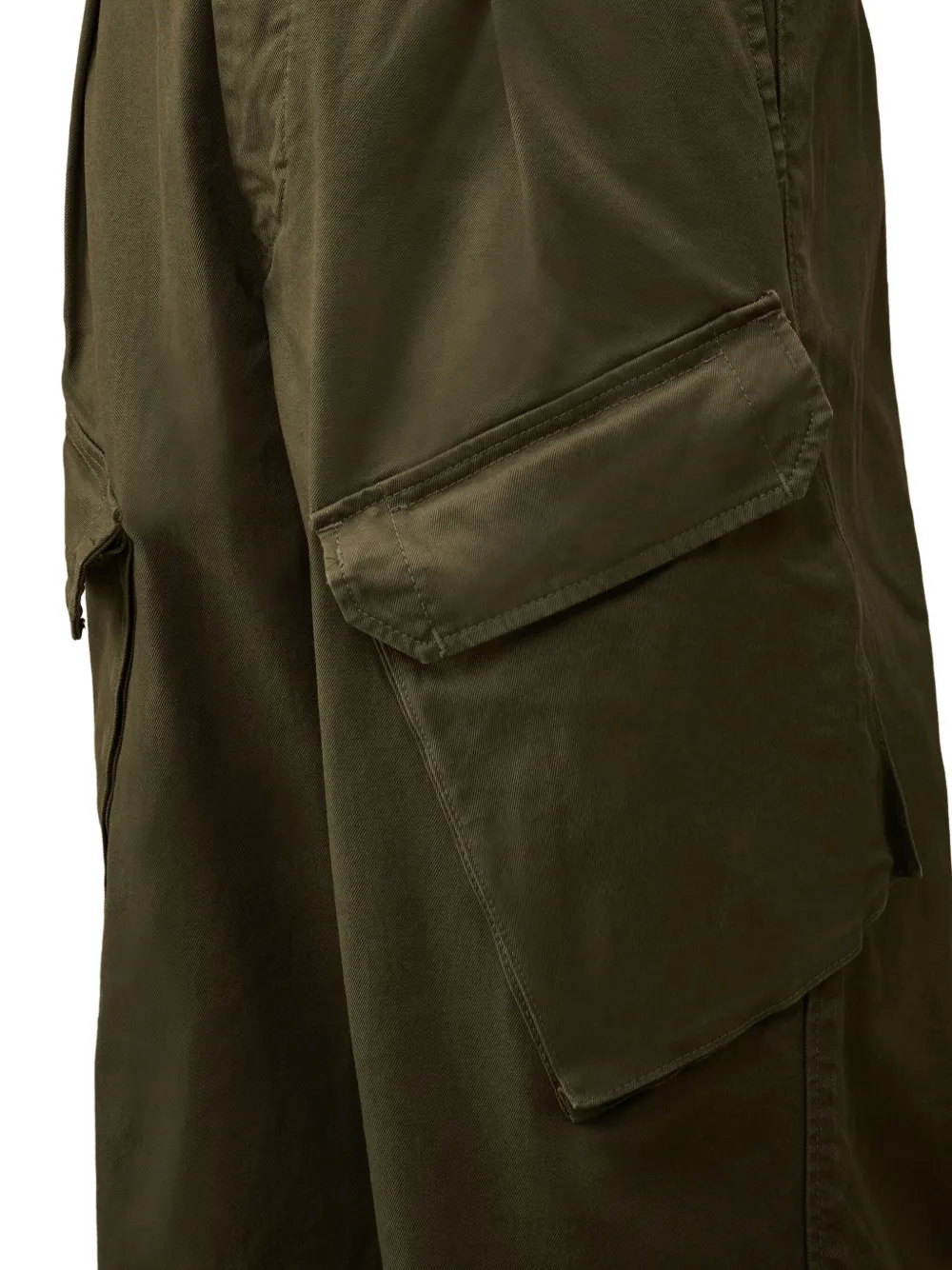 C.P. Company Kids Broek met cargozak Groen