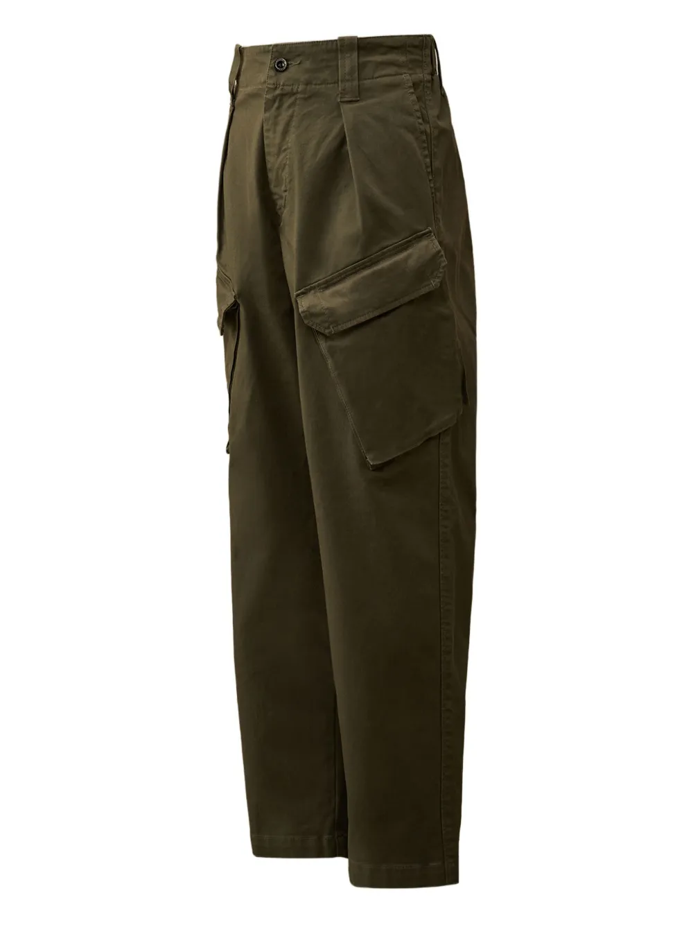 C.P. Company Kids Broek met cargozak Groen