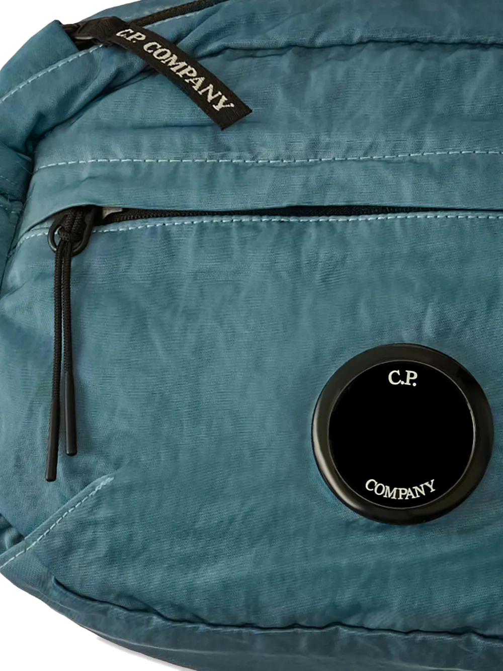 C.P. Company Kids zip-fastening logo-patch shoulder bag - Blauw