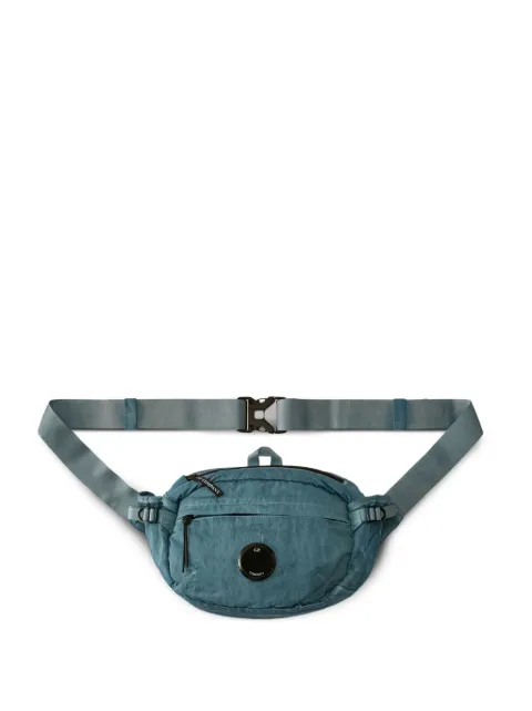 C.P. Company Kids zip-fastening logo-patch shoulder bag