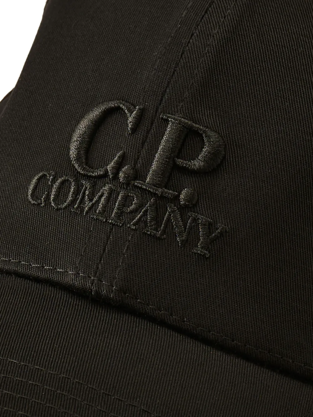 C.P. Company Kids Hoed met geborduurd logo Zwart