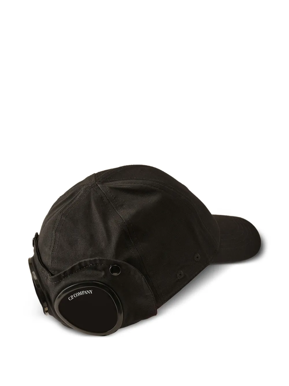 C.P. Company Kids embroidered-logo goggle Hat - Zwart