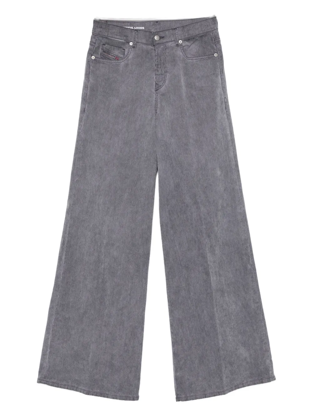 Diesel 1978 D-akemi 068sd Flare-leg Jeans In Gray