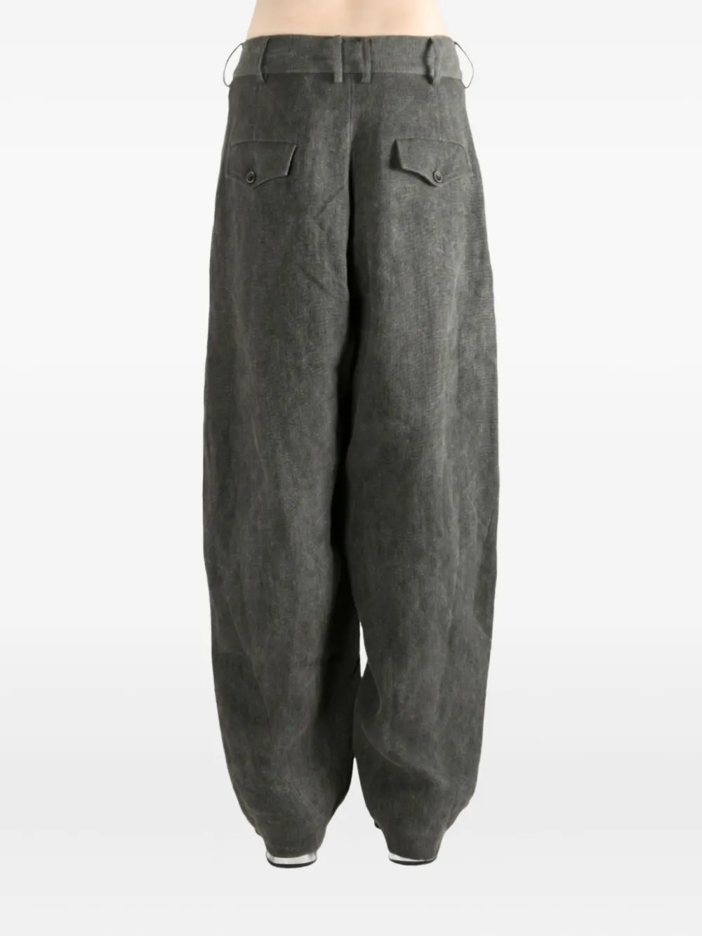 Uma Wang Patina linen trousers Grijs