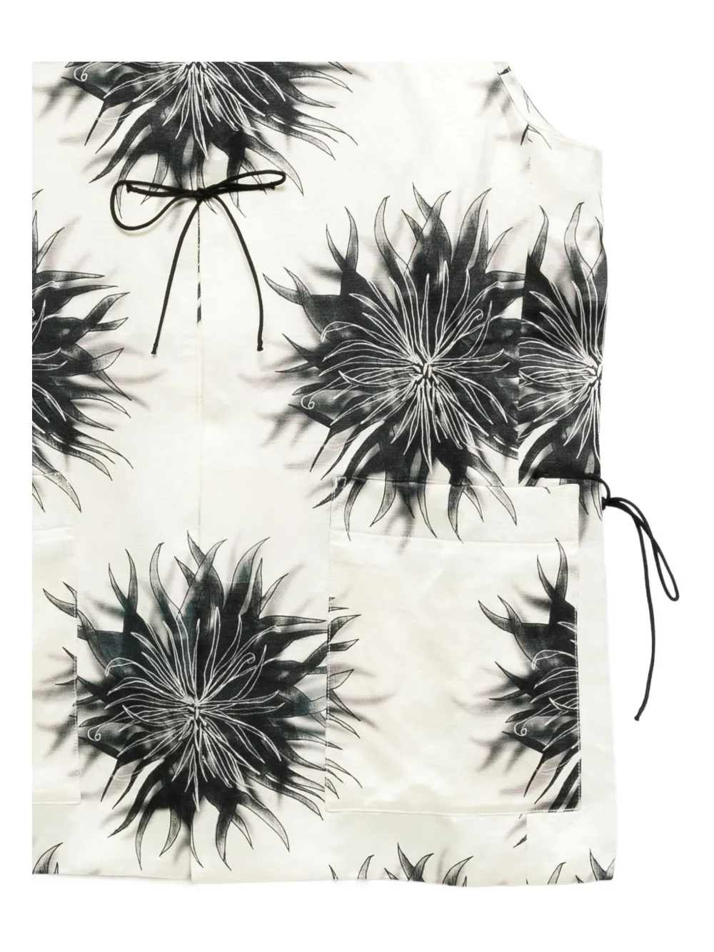 Samuel Gui Yang Floral Print Blouse In White