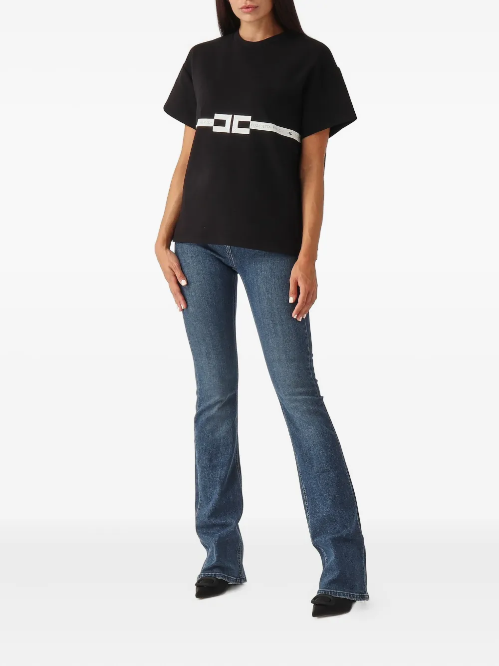 Elisabetta Franchi logo tape top | T-shirts & Jerseys | Image 2