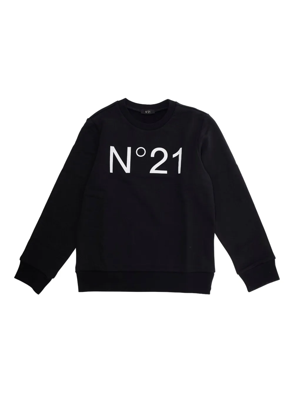 Nº21 Kids logo-print cotton sweatshirt | Black | Image 1