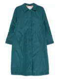Niu puffed button-fastening coat - Green