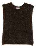 Niu sparkle sleeveless top - Brown
