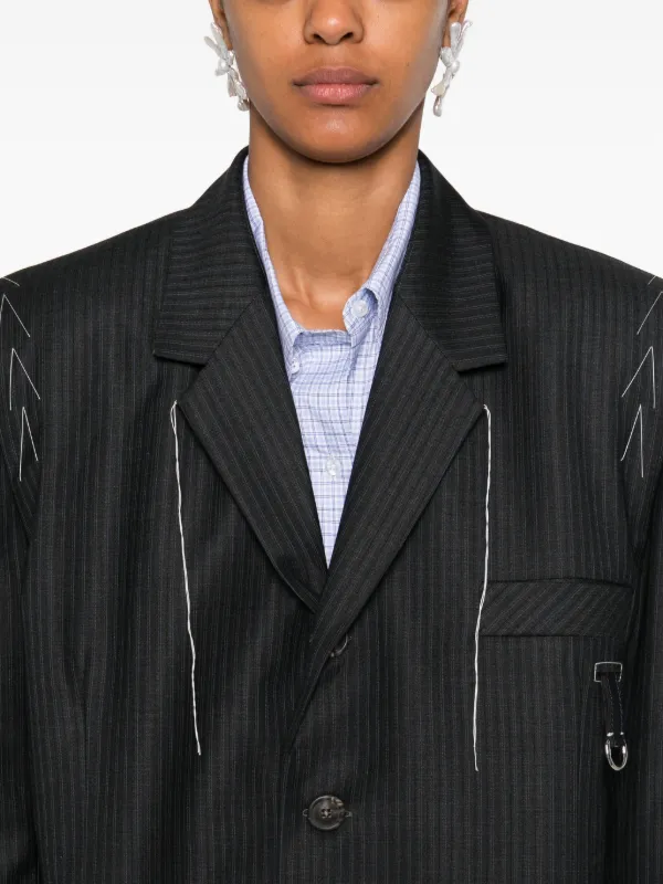 SONIA CARRASCO ストライプ ジャケット | グレー | FARFETCH JP