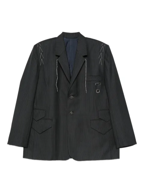 SONIA CARRASCO pinstripe pocket-detail jacket