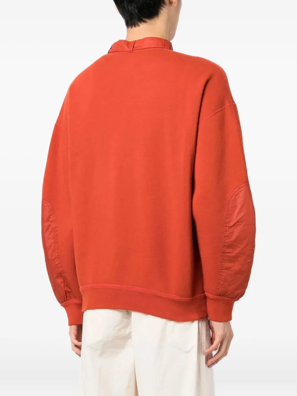 MARANT half-zip panelled sweatshirt Rood