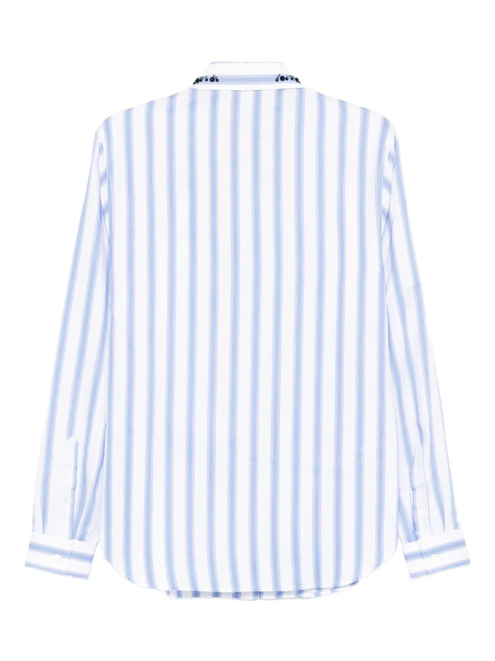 Nº21 Gestreepte verfraaide blouse - Wit