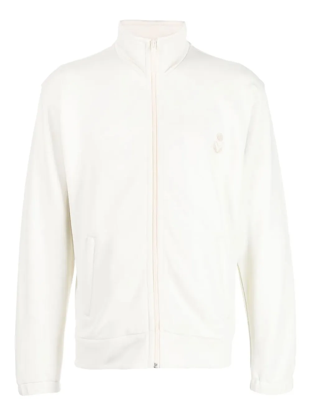 MARANT Jack met borduurwerk en hoge hals Wit