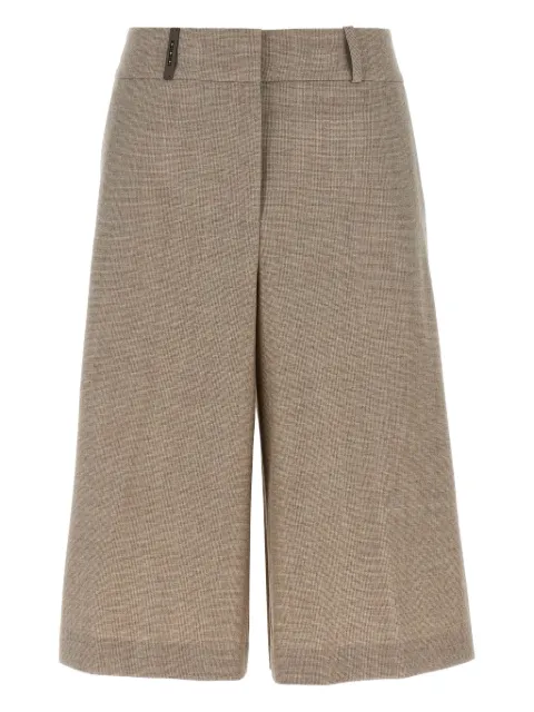 Peserico checked-pattern shorts