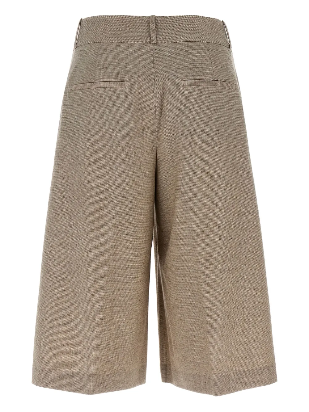 Peserico Geruite shorts - Beige