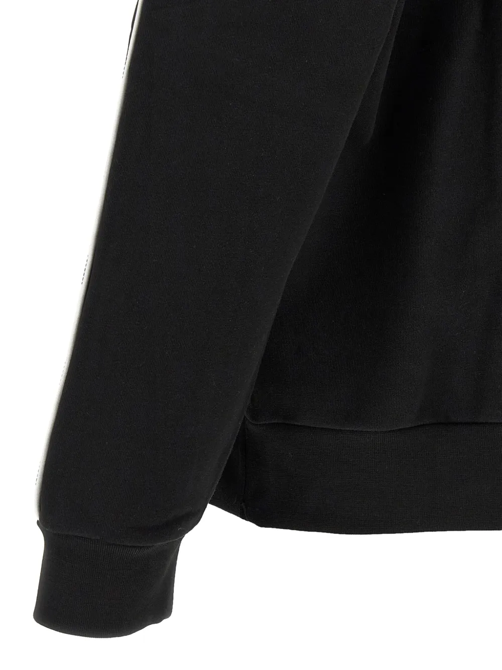 Lacoste Katoenen hoodie met afwerking Zwart