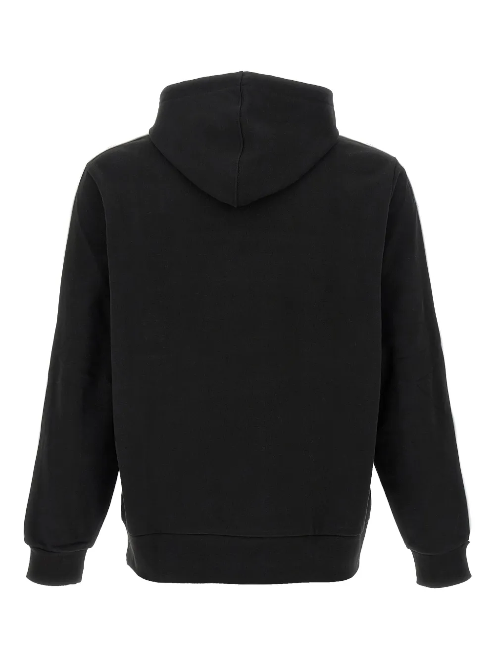 Lacoste Katoenen hoodie met afwerking Zwart