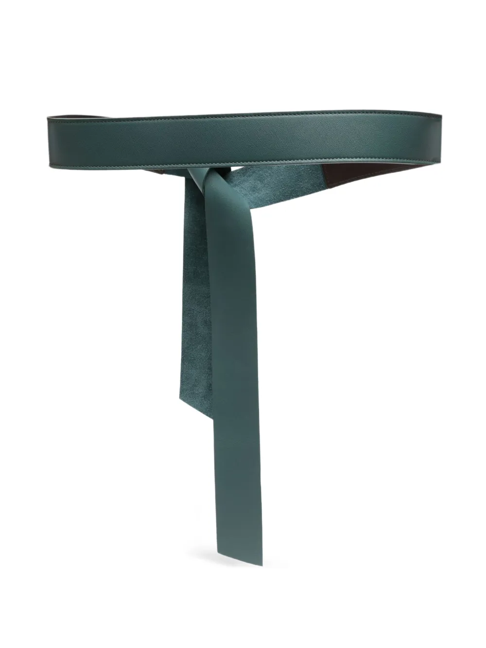 Niu knotted leather belt | Green | Image 1