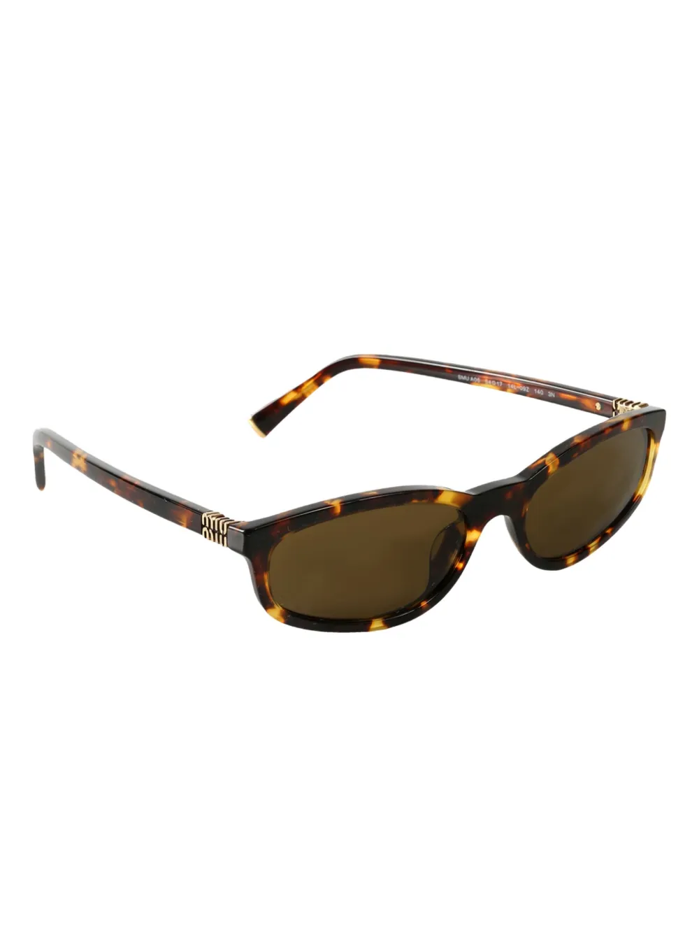 Miu Eyewear tortoiseshell rectangle sunglasses Bruin