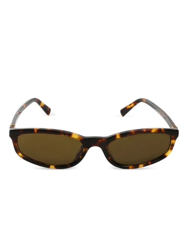 Miu Miu Eyewear tortoiseshell rectangle sunglasses Miu Miu Eyewear