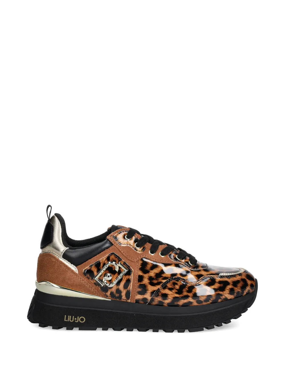 LIU JO Sneakers met luipaardprint Bruin