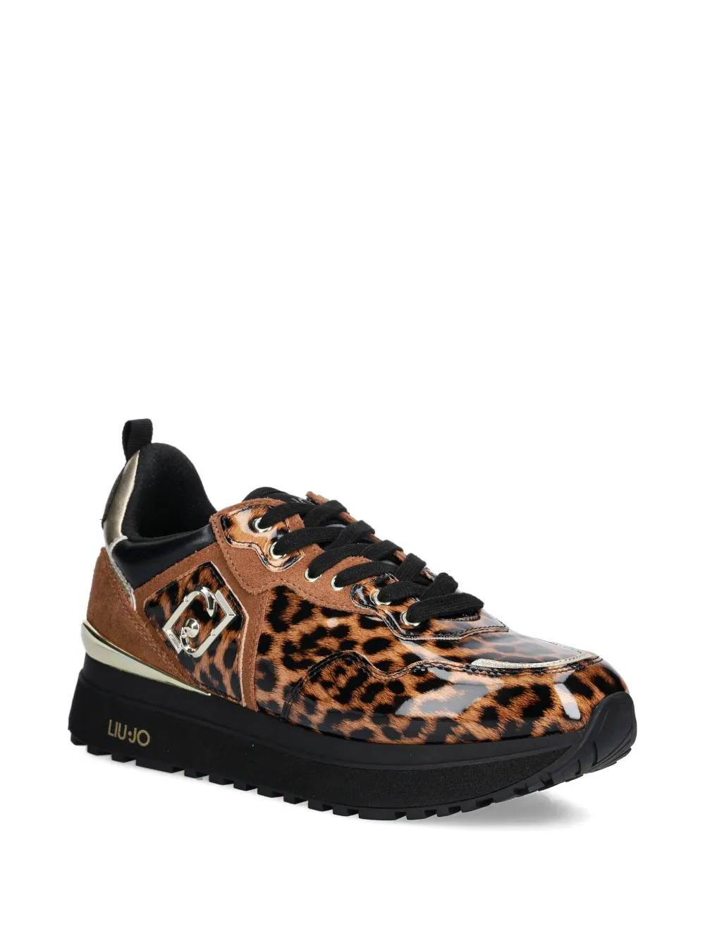 LIU JO Sneakers met luipaardprint Bruin